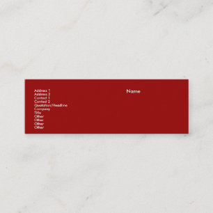 Carte de visite Skinny