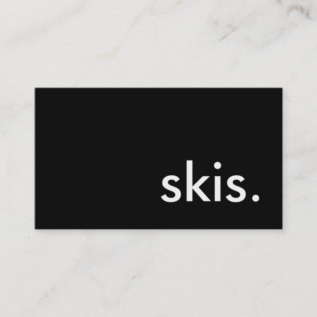 Carte De Visite skis (Devant)
