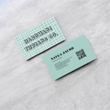Sky Blue Check Motif QR Code Vêtements faits main