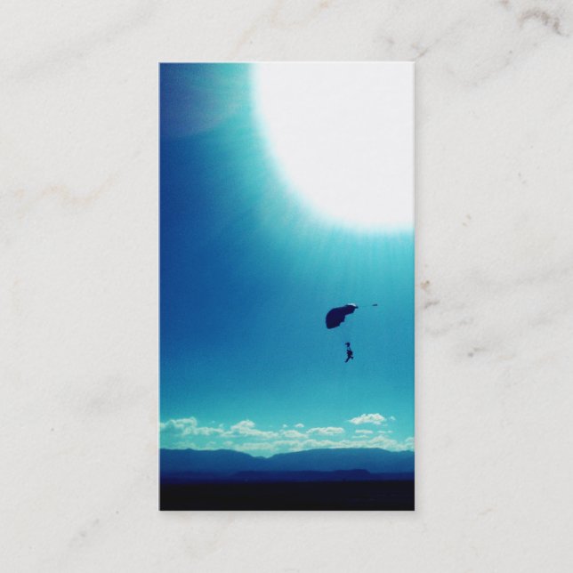 Carte De Visite skydive parfait de photo (Devant)