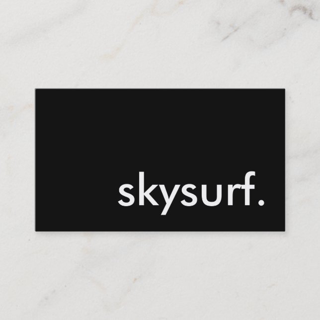 Carte De Visite skysurf. (Devant)