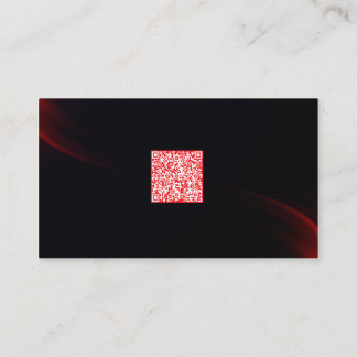 Carte De Visite Sleek Dark Professional QR Code Networking Card