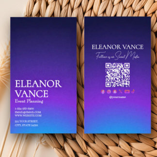 Carte De Visite Sleek Elegant Chic Simple Modern Unique Bold Color