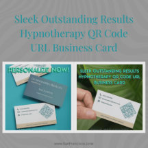 Sleek Outstanding Results Hypnotherapy QR Code URL