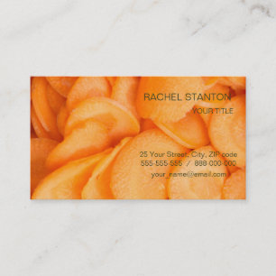 Carte De Visite Sliced carrot