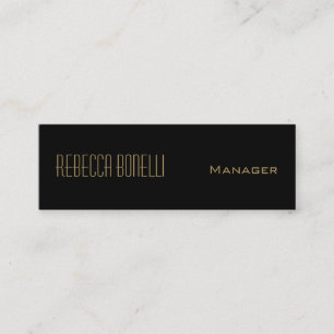 Carte de visite Slim Manager Black Gold