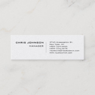 Carte de visite Slim Trendy Unique Manager