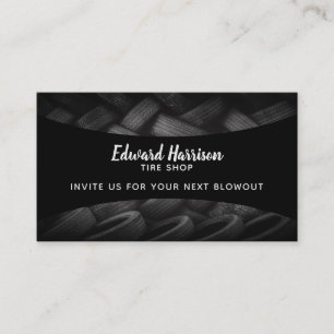 Carte De Visite Slogans de magasin de pneu