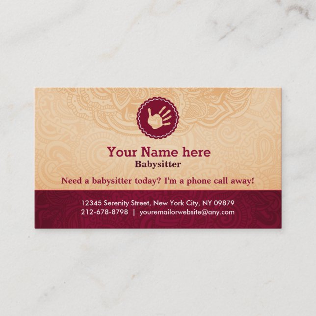 Carte De Visite Slogans de travailleur social (Devant)