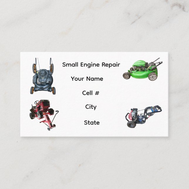 Carte De Visite Small Engine Repair (Devant)