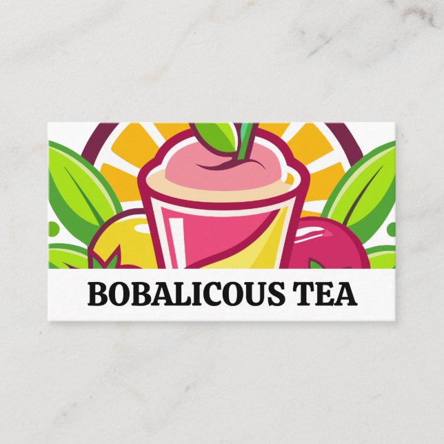 Carte De Visite Smoothies aux fruits | Restaurant (Devant)