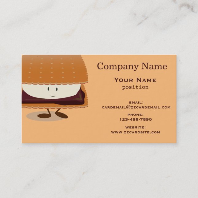 Carte De Visite S'more de sourire (Devant)