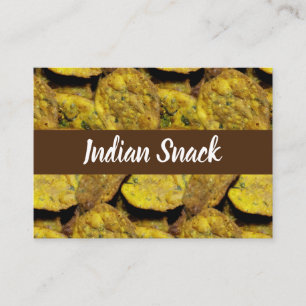 Carte De Visite Snack Indien Methi Vadi Food