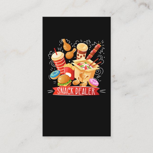 Carte De Visite Snack Maman grand-mère Déjeuner mère ménagère (Devant)