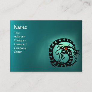 Carte De Visite SNAKE DRAGON AQUAMARINE / Beauté, Salon, Spa de jo