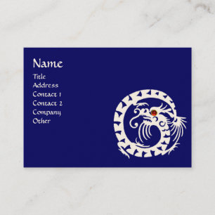 Carte De Visite SNAKE DRAGON RUBY bleu blanc rouge