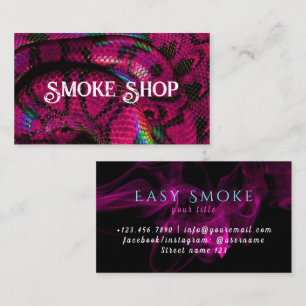 Carte de visite Snake Smoke Shop