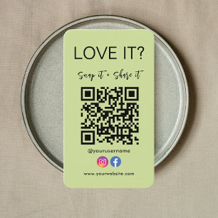 Carte De Visite Snap Et Partager Qr Code Facebook Instagram Logo