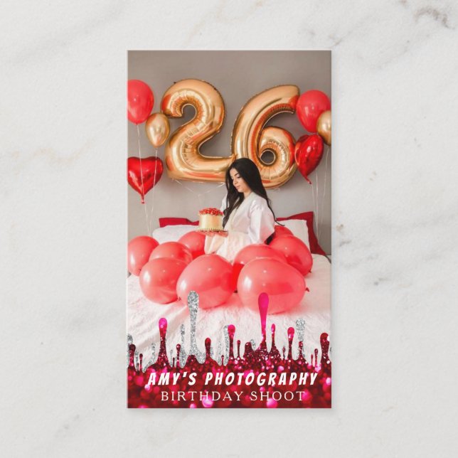 Carte De Visite Snapping Moments spéciaux Anniversaire Photographe (Devant)