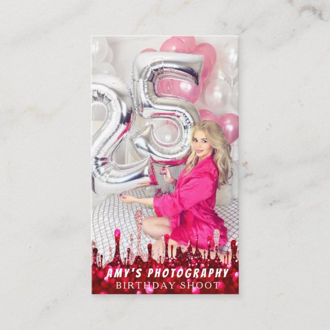 Carte De Visite Snapping Moments spéciaux Anniversaire Photographe (Devant)