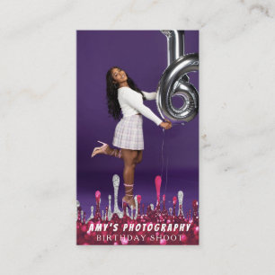 Carte De Visite Snapping Moments spéciaux Anniversaire Photographe
