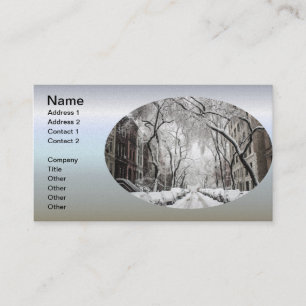 Carte De Visite Snow Urban Christmas à Brooklyn