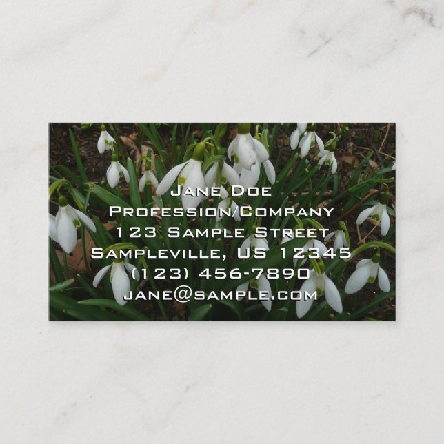 Carte De Visite Snowdrops I (Devant)