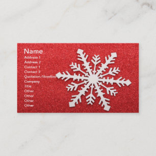 Carte de visite Snowflake