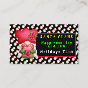 Carte De Visite Snowman Gnome Personnaliser couleur et texte