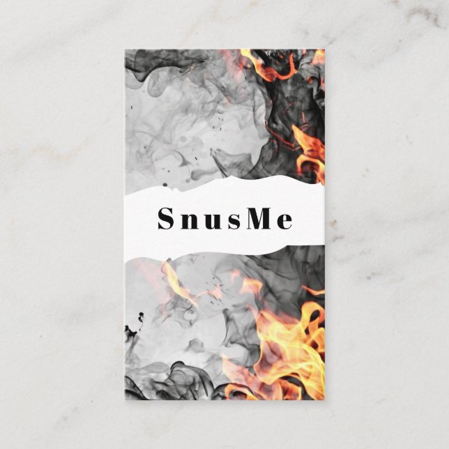 Carte De Visite Snus Shop Tabac Vape Fumée Huile CBD (Devant)