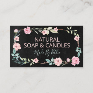 Carte De Visite Soap Et Bougies Fabriqués À La Main En Panneaux No