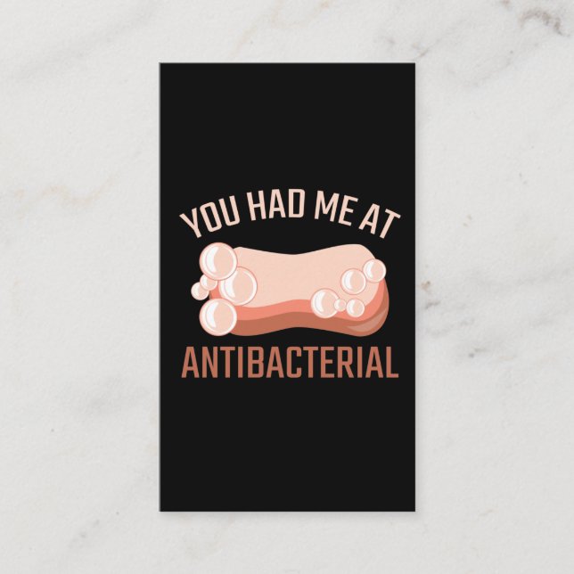 Carte De Visite Soap Maker Soak Soap Fabriquer un savon antibactér (Devant)