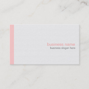 Carte De Visite Sobre rose simple et moderne sur blanc