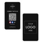 Social Media QR Code Logo moderne Noir