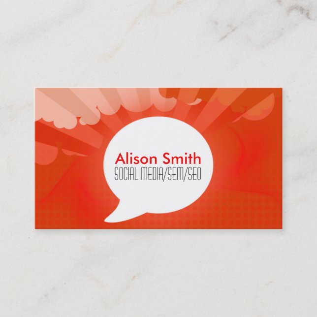 Carte De Visite Social Media/SEM/SEO (Devant)