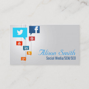 Carte De Visite Social Media/SEM/SEO