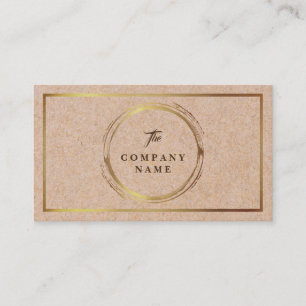 Carte de visite social vintage d'or IMPRIMÉ par