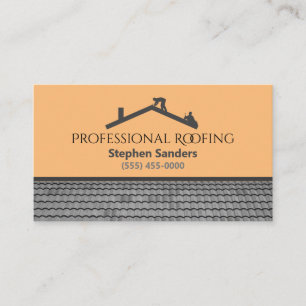 Carte De Visite Société de construction de toitures professionnell