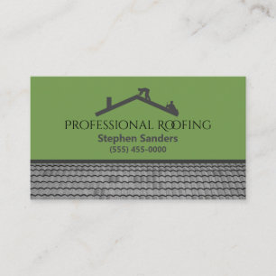 Carte De Visite Société de construction de toitures professionnell