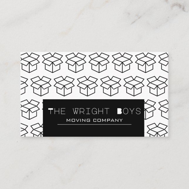 Carte De Visite Société de déménagement professionnel (Devant)