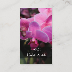 Carte De Visite société de fleurs d'orchidées