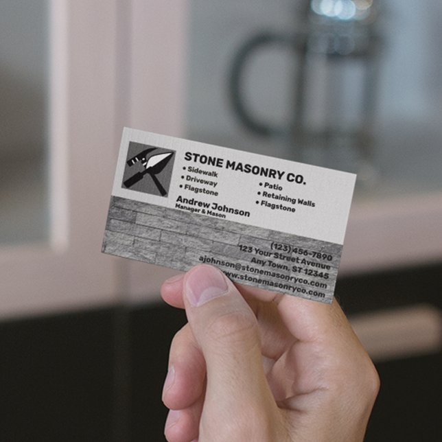 Carte De Visite Société de maçonnerie de pierre (Créateur téléchargé)