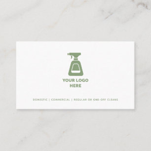Carte De Visite Société de nettoyage Ajouter votre logo personnali