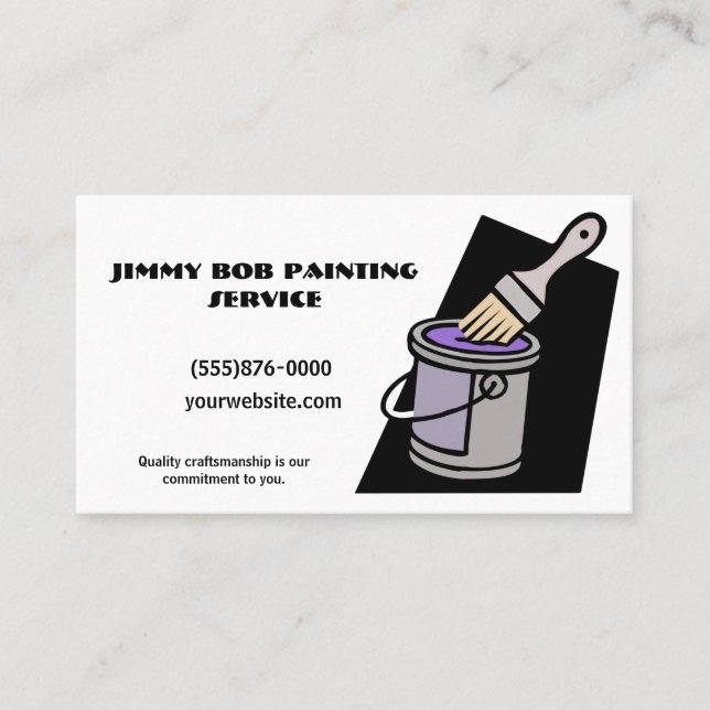 Carte De Visite Société de services de peinture (Devant)
