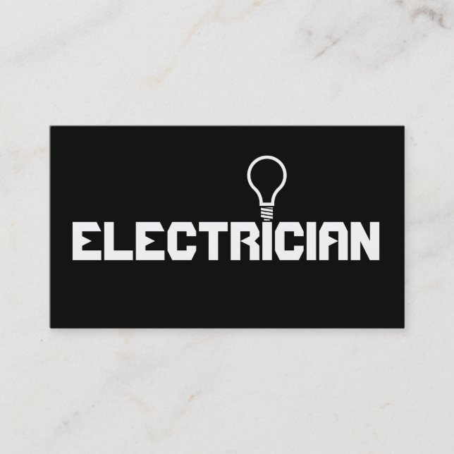 Carte De Visite Société d'électricité électrique moderne (Devant)