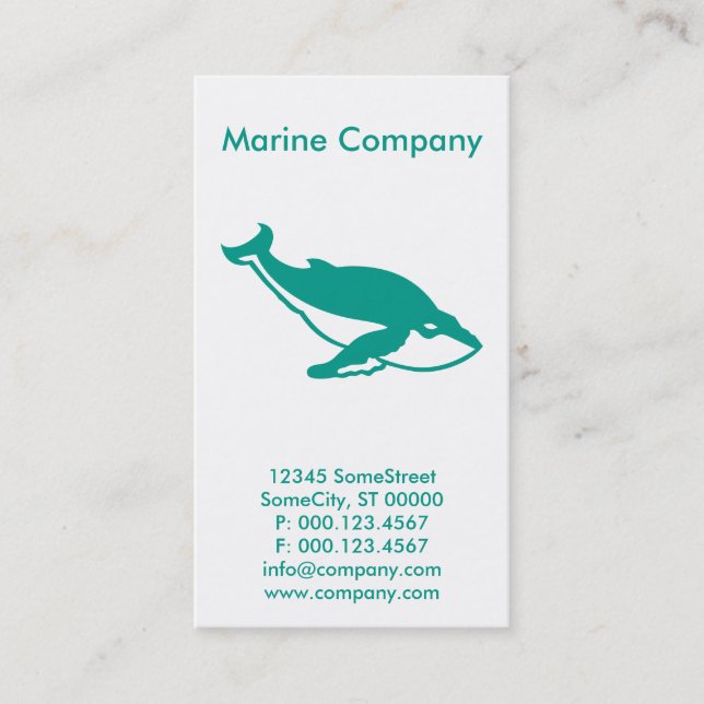 Carte De Visite société maritime personnalisée (Devant)