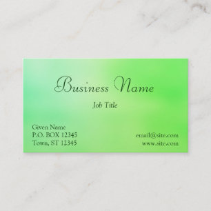 Carte de visite Soft Greens