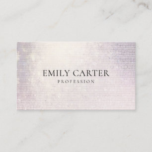 Carte De Visite Soft Rose Gold Foil QR Code Minimaliste