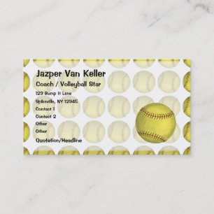 Carte De Visite Softball motif