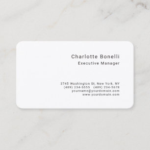 Carte De Visite Soie de qualité professionnelle minimaliste modern